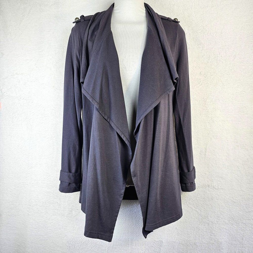 NWOT Banana Republic Military Style Buttons Cardigan Gray Size S
